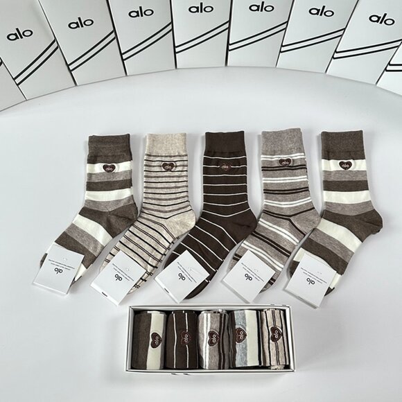 Alo Mid-Calf Socks - Picture 2 of 9